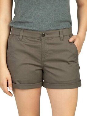 Boston Traders Women's Roll Cuff Shorts (Brown, 16)